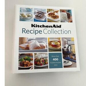 KitchenAid Recipe Collection Cookbook White with Blue Accents